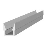 Mitee-Bite 62010 | 2-56 Screw Size x 0.5 ft-lb Max Torque x 200 lbs Holding Force 250 Channel Fixture Clamp