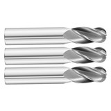 All Industrial E5250012 | 4 Flute Ball Nose Standard Carbide End Mill, 3/16" Diameter