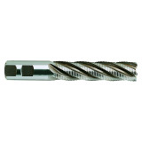 YG1 E9A86116TF | 1-1/4" Diameter x 3/4" Shank x 4" LOC x 6-1/4" OAL x 30 Degree Helix Angle 6 Flute TiAlN Coated Premium HSS-PM E9A86 Roughing End Mill