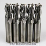 All Industrial E5021004 | 1/16" Diameter x 1/8" Shank x 3/16" LOC x 1-1/2" OAL 4 Flute Uncoated Solid Carbide Square End Mill