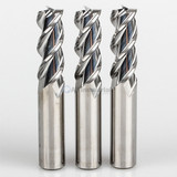 YG1 28565 | 3/16" Diameter x 3/16" Shank x 9/16" LOC x 2" OAL x 45 Degree Helix Angle 3 Flute Bright Coated Carbide E5981 Square End Mill
