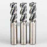YG1 28573 | 1/4" Diameter x 1/4" Shank x 5/8" LOC x 2-1/2" OAL x 45 Degree Helix Angle 3 Flute Bright Coated Carbide E5981 Square End Mill