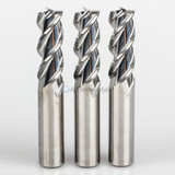 YG1 28593 | 1/2" Diameter x 1/2" Shank x 1-1/4" LOC x 3" OAL x 45 Degree Helix Angle 3 Flute Bright Coated Carbide E5981 Square End Mill