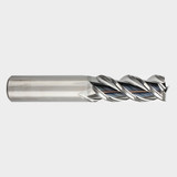 YG1 28593 | 1/2" Diameter x 1/2" Shank x 1-1/4" LOC x 3" OAL x 45 Degree Helix Angle 3 Flute Bright Coated Carbide E5981 Square End Mill