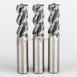 YG1 28595 | 5/8" Diameter x 5/8" Shank x 1-5/8" LOC x 3-1/2" OAL x 45 Degree Helix Angle 3 Flute Bright Coated Carbide E5981 Square End Mill
