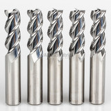 YG1 28600 | 1" Diameter x 1" Shank x 2" LOC x 5" OAL x 45 Degree Helix Angle 3 Flute Bright Coated Carbide E5981 Square End Mill