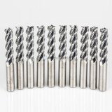 YG1 36579 | 5/16" Diameter x 5/16" Shank x 1-1/4" LOC x 3-1/2" OAL x 45 Degree Helix Angle 3 Flute Bright Coated Carbide E5982 Square End Mill