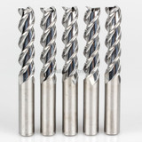 YG1 36579 | 5/16" Diameter x 5/16" Shank x 1-1/4" LOC x 3-1/2" OAL x 45 Degree Helix Angle 3 Flute Bright Coated Carbide E5982 Square End Mill