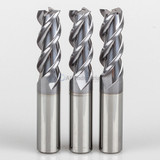 YG1 28565TC | 3/16" Diameter x 3/16" Shank x 9/16" LOC x 2" OAL x 45 Degree Helix Angle 3 Flute TiNC Coated Carbide E5981 Square End Mill