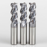 YG1 28593TC | 1/2" Diameter x 1/2" Shank x 1-1/4" LOC x 3" OAL x 45 Degree Helix Angle 3 Flute TiCN Coated Carbide E5981 Square End Mill