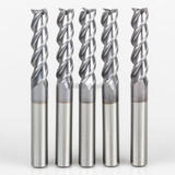 YG1 36593TC | 1/2" Diameter x 1/2" Shank x 2" LOC x 4" OAL x 45 Degree Helix Angle 3 Flute TiCN Coated Carbide E5982 Square End Mill