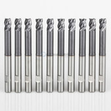 YG1 EMB20160 | 1/4" Diameter x 1/4" Shank x 3/8" LOC x 1-1/4" LBS x 4" OAL 4 Flute AlTiN Coated Carbide EMB20 End Mill AlTiN Coated