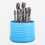 YG1 TG836SET8-1 | 3 Flute Spiral Combo Tap Set HSS-Ex TiCN Coated - 1/4", 5/16", 3/8", 1/2" UNC/F