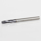 YG1 TE420 | UN 1/4" - 28 Size x 0.500" Thread Length x 3/16" Shank x 2-1/2" OAL x 15 Degree Helix Angle 3 Flute TiAN Coated Carbide TE Helical Flute Thread Mill