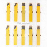All Industrial 19880 | 20pc 3/4" C2 & C6 Carbide-Tipped Lathe Tool Bit Set Single Point Brazed