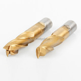 All Industrial 11942 | 20pc 3/16-3/4" x 16ths Diameter 2 and 4 Flute TiN High Speed Steel End Mill Set