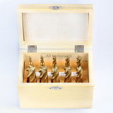 All Industrial 11952 | 10pc 3/16-3/4" x 16ths Diameter 4 Flute TiN High Speed Steel End Mill Set
