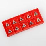 All Industrial 20202 | TCMT C6 Uncoated Carbide Inserts for 3/8" Turning Tools 10/Pk