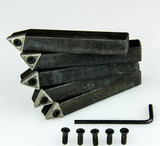 All Industrial 19922 | 5pc 3/8" Shank Indexable Turning Tool Holder with C6 Carbide TCMT Inserts (Chipbreaker)