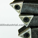 All Industrial 19925 | 5pc 3/4" Shank Indexable Turning Tool Holder with C6 Carbide TCMT Inserts (Chipbreaker)