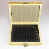 All Industrial 19925 | 5pc 3/4" Shank Indexable Turning Tool Holder with C6 Carbide TCMT Inserts (Chipbreaker)