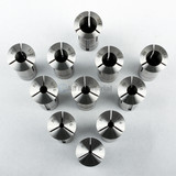 All Industrial 41050 | 11pc R8 Collet Set 1/8" to 3/4" Fractional High Precision for Bridgeport