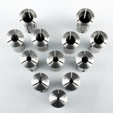 All Industrial 41051 | 12pc R8 Collet Set 1/8" to 7/8" Fractional High Precision for Bridgeport