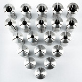 All Industrial 41057 | 20pc Metric R8 Collet Set 1mm to 20mm High Precison for Bridgeport