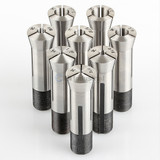 All Industrial 41290 | 3C Round Collet 8pc Set 1/16"-1/2" X 16ths Hardened & Ground