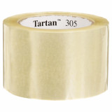 3M 7100240710 | 3.000" Size x 109.361yd OAL x 2.835" Width x 1.000mil Baking Thickness Polypropylene Film 305 Box Sealing Tape - Transparent
