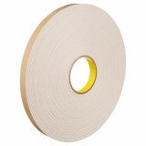3M 7010372829 | 72.000yd Overall Length x 12.000" Width x 0.10mm Thickness Polyethylene 4492W General Purpose Foam Tape - White