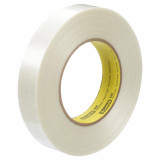 3M 7000001229 | Scotch 3.000" Size x 60.140yd OAL x 0.940" Width Polypropylene Film 898 Filament Tape - Transparent