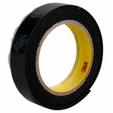 3M 7000001963 | 50.000yd OAL x 0.620" Width x 0.10mm Thickness High Performance Acrylic SJ3571 Hook & Loop Fastener - Black