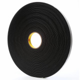3M 7100011641 | 36.000yd Overall Length x 2.000" Width x 0.08mm Thickness Acrylic 4508 General Purpose Foam Tape - Black
