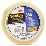 3M 7010335779 | 3.000" Size x 54.680yd OAL x 1.410" Width x 2.000mil Baking Thickness Polyester 355 Box Sealing Tape - Transparent