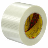 3M 7000096087 | Scotch 3.000" Size x 54.680yd OAL x 2.950" Width Polypropylene Film 8959 Filament Tape - Transparent