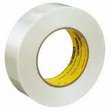 3M 7000123470 | Scotch 3.000" Size x 60.140yd OAL x 1.410" Width Polypropylene Film 8981 Filament Tape - Transparent