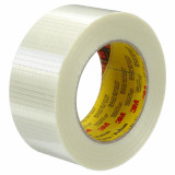 3M 7010375600 | Scotch 3.000" Size x 54.680yd OAL x 1.960" Width Polypropylene Film 8959 Filament Tape - Transparent
