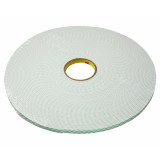 3M 7000144639 | 18.000yd Overall Length x 1.000" Width x 243.850mil Baking Thickness Urethane 4004 General Purpose Foam Tape - Off-white