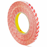 3M 7100226020 | 164.042ft OAL x 0.472" Width x 0.470mil Baking Thickness PET GPT-020F Double Sided Tape - Transparent