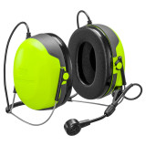 3M 7100205729 PELTOR MT74H52B-111 bright yellow neckband communication headset with noise cancelling mic