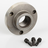 All Industrial 47858 | Threaded Back Plate Adapter 4" 3-Hole 1"-10 for Lathe Chucks