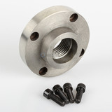 All Industrial 47902 | Threaded Back Plate Adapter 5" 4-Hole 1-1/2"-8 for Lathe Chucks