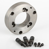 All Industrial 47910 | Threaded Back Plate Adapter 5" 3-Hole D1-3 for Lathe Chucks
