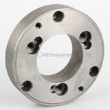 All Industrial 47912 | Threaded Back Plate Adapter 5" 3-Hole D1-4 for Lathe Chucks