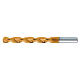 Nachi 1021384 | #11 Diameter x #11 Shank x 3-1/2" OAL 2 Flute Tin Coated High Speed Steel Jobber Drill Bit