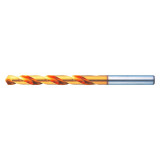 Nachi 0184566 | 12.70mm Diameter x 12.70mm Shank x 151.00mm OAL 2 Flute Tin Coated High Speed Steel Jobber Length Drill Bit