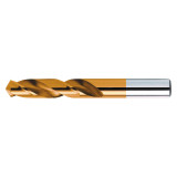 Nachi 1019594 | #43 Diameter x #43 Shank x 1-3/4" OAL 2 Flute Tin Coated High Speed Steel Screw Machine Length Drill Bit