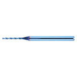Nachi 0634220 | 0.42mm Diameter x 3.00mm Shank x 38.00mm OAL 2 Flute Aqua Coated Carbide Micro Drill Bit