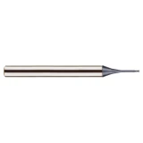 YG1 GMF19951 | 3/64" Diameter x 3/16" Shank x 1/16" LOC x 2" OAL x 0.012" Radius x 30 Degree Helix Angle 2 Flute Y-Coated Carbide GMF19 Corner Radius With Neck End Mill